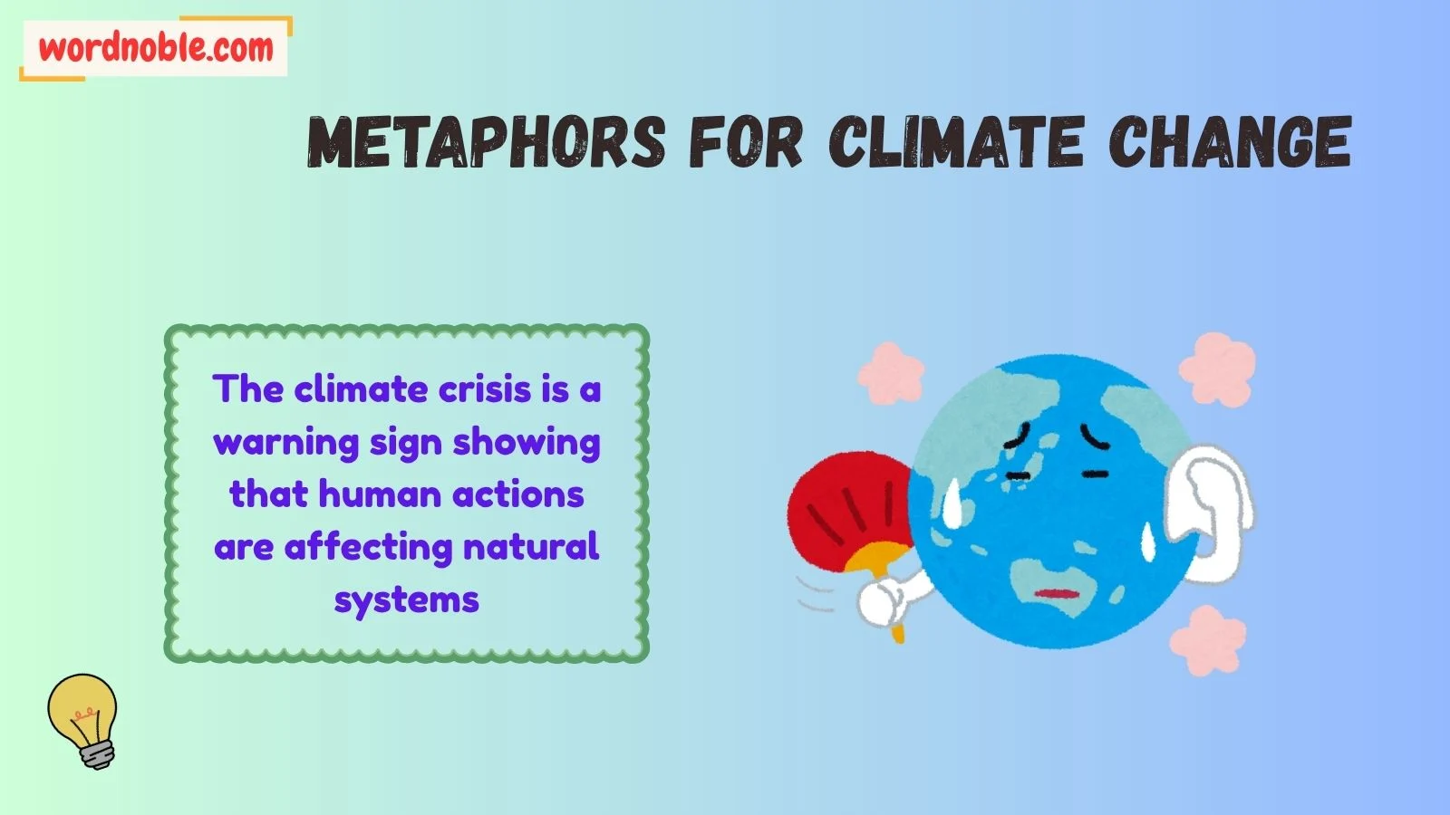 Best Metaphors for Climate Change
