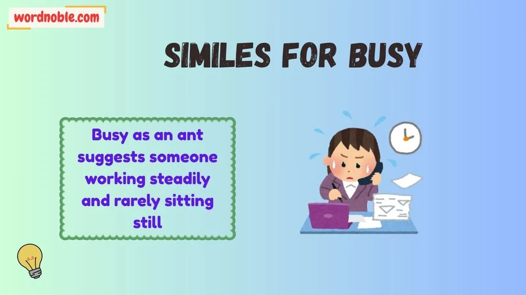 Funny Similes For Busy