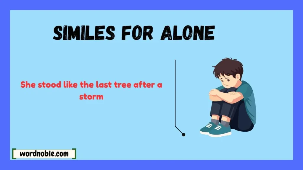 How Similes for Alone Change Meaning in Different Contexts