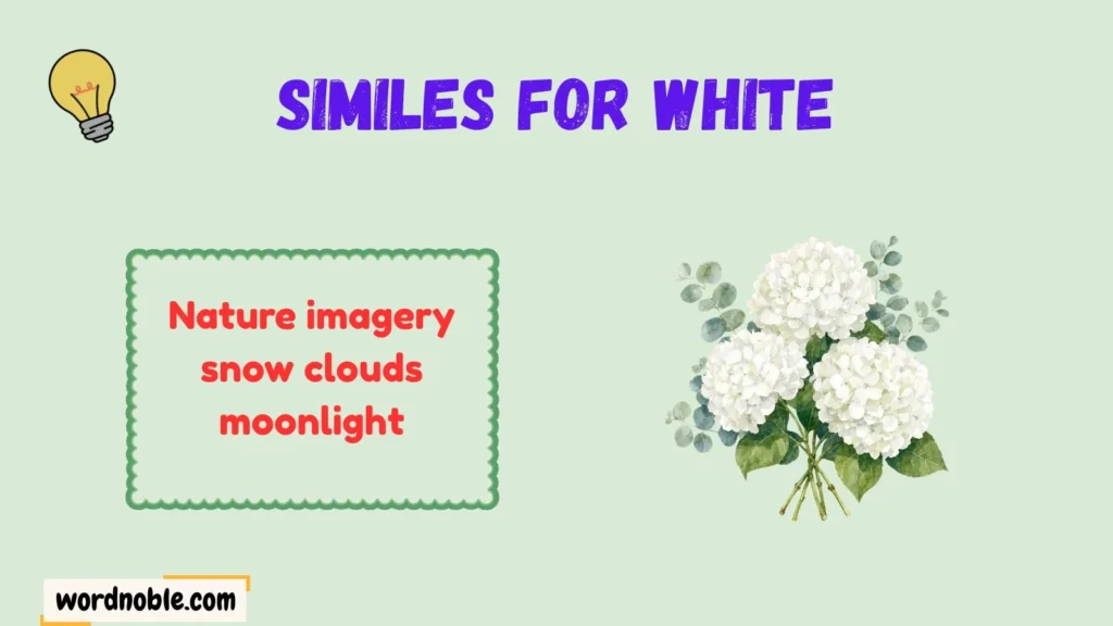 How Similes for White Work in Figurative Language
