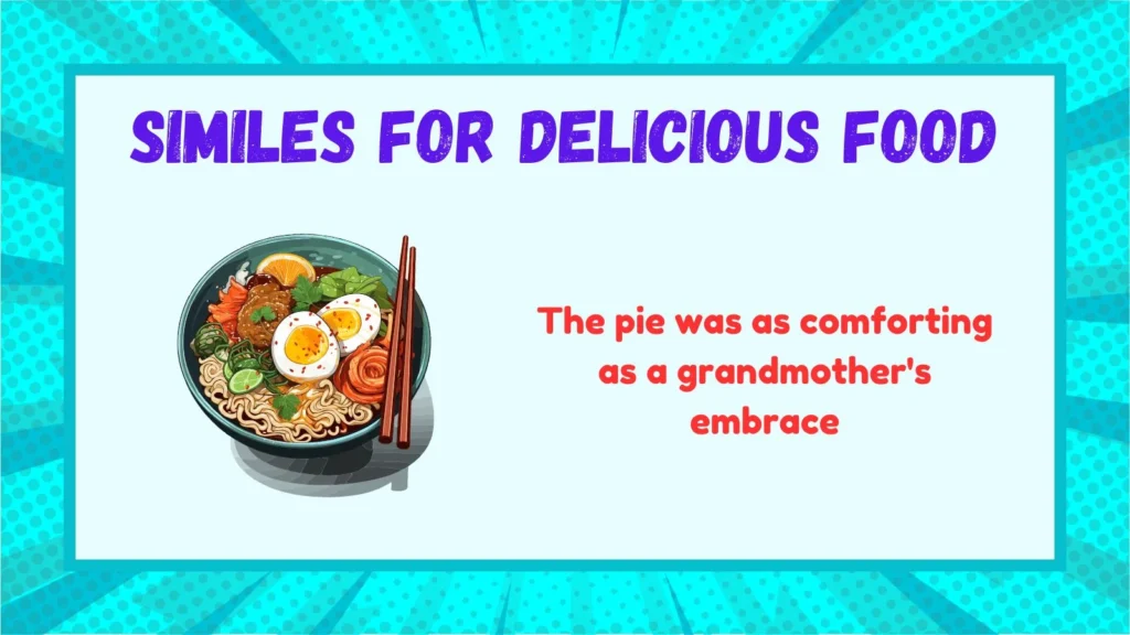 How Similes Improve Food Descriptions