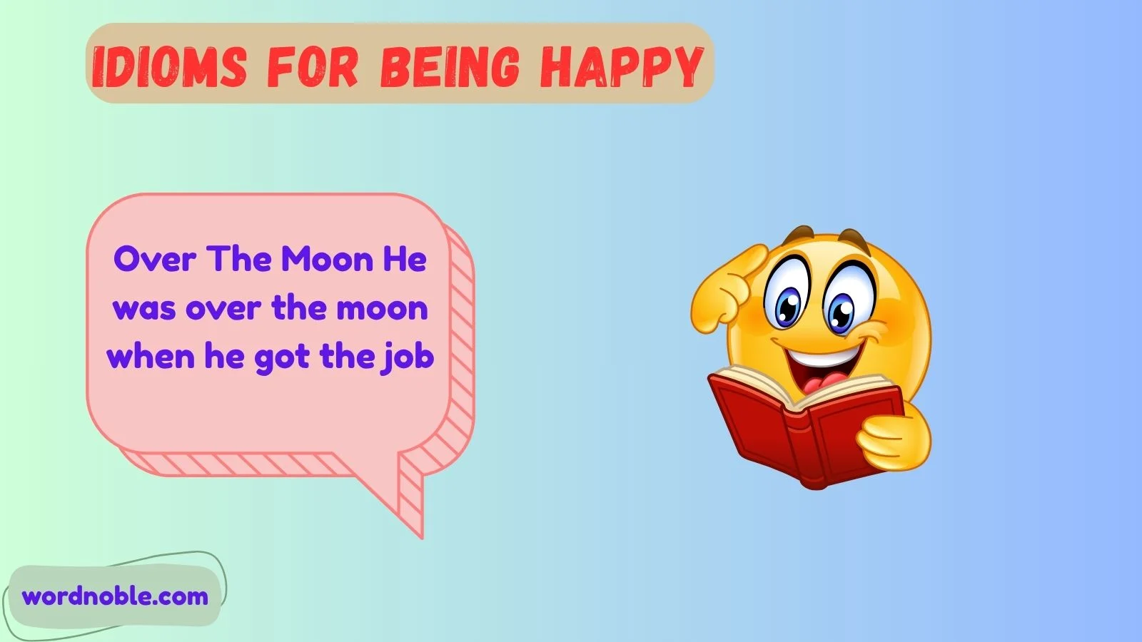 Idioms For Being Happy In A Sentence