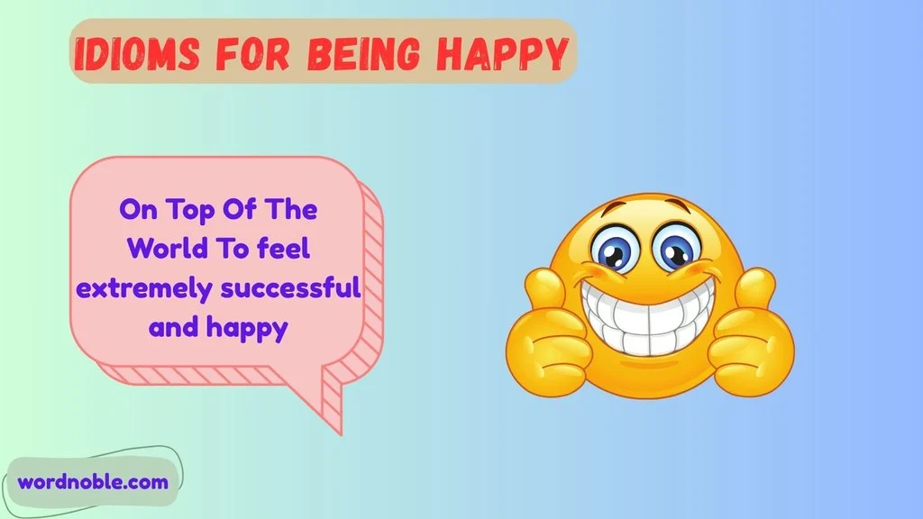 Idioms For Being Happy With Meaning