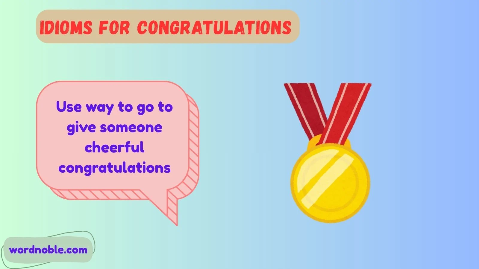 Idioms For Congratulations For Success