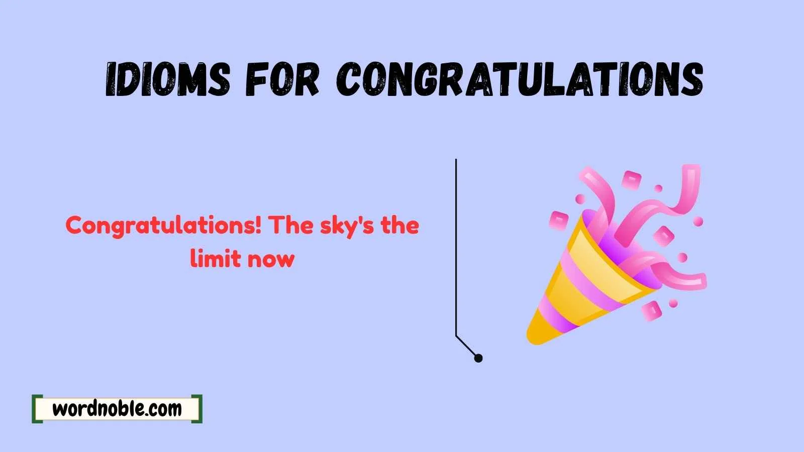 idioms for congratulations
