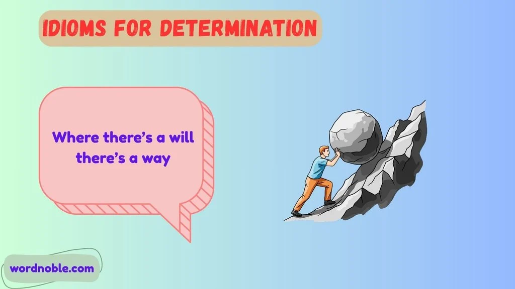Idioms For Determination And Success