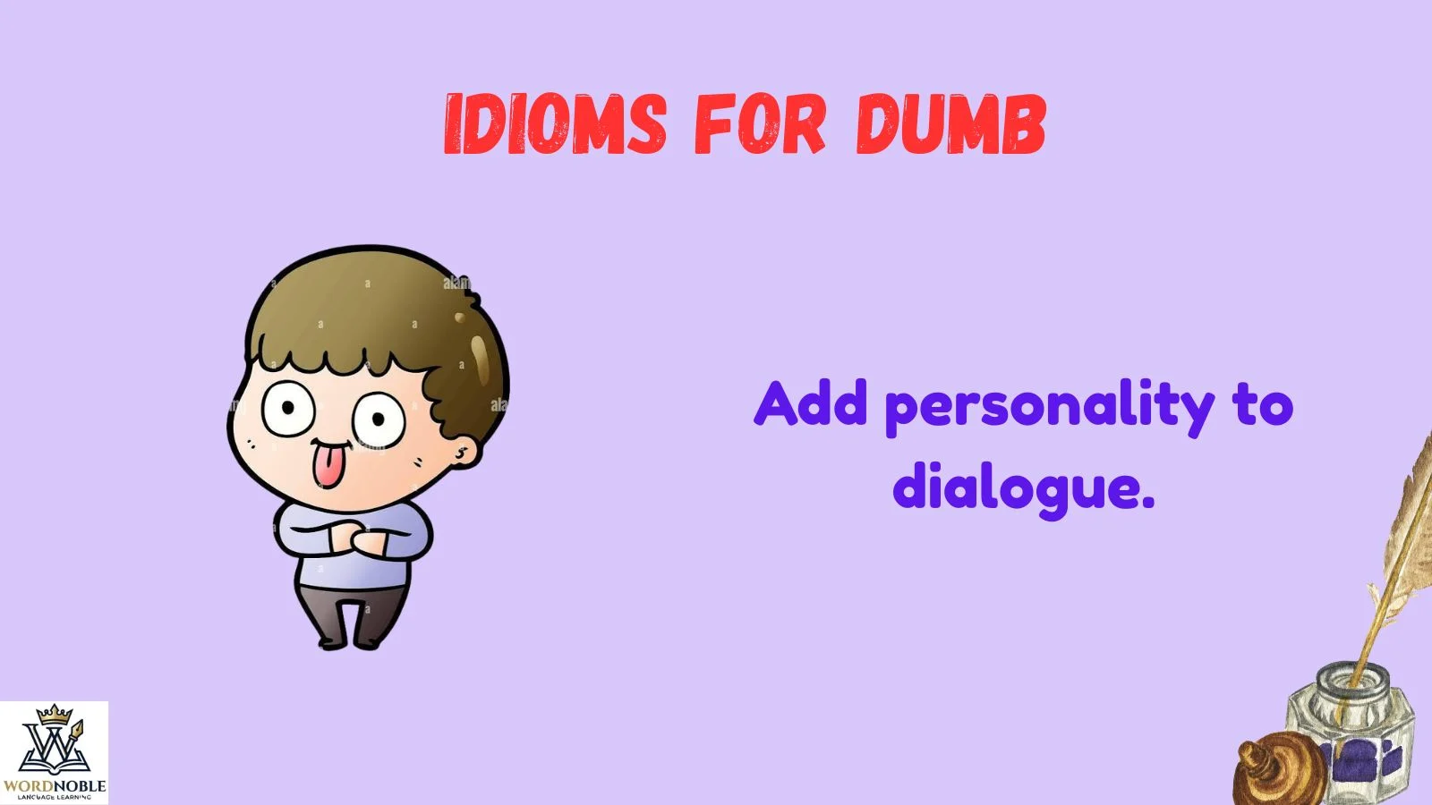 idioms for dumb