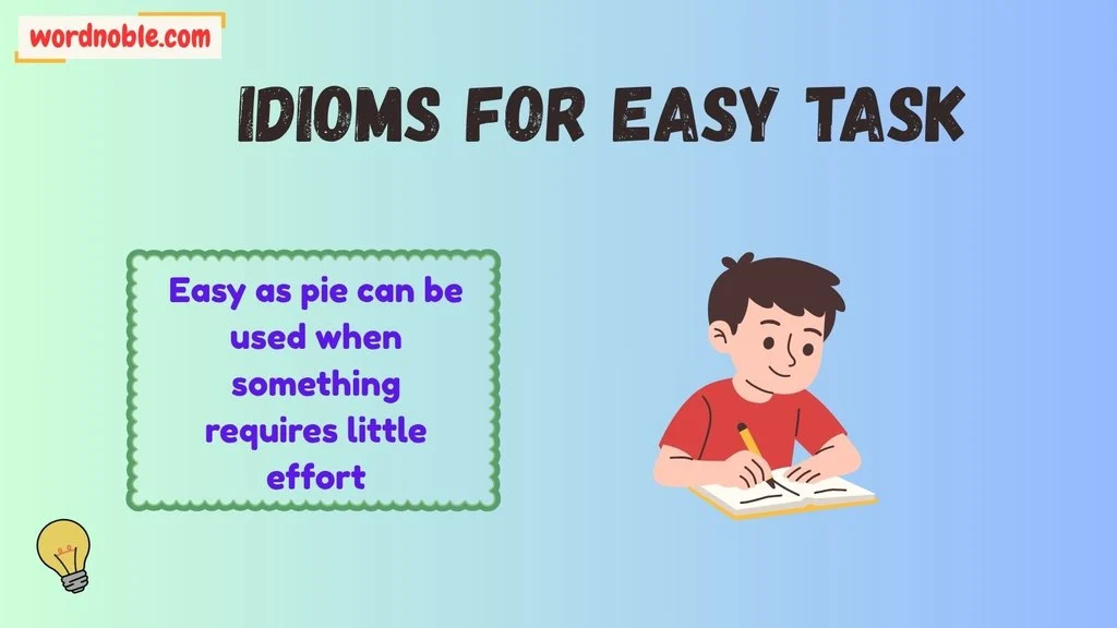 Idioms For Easy Task PDF