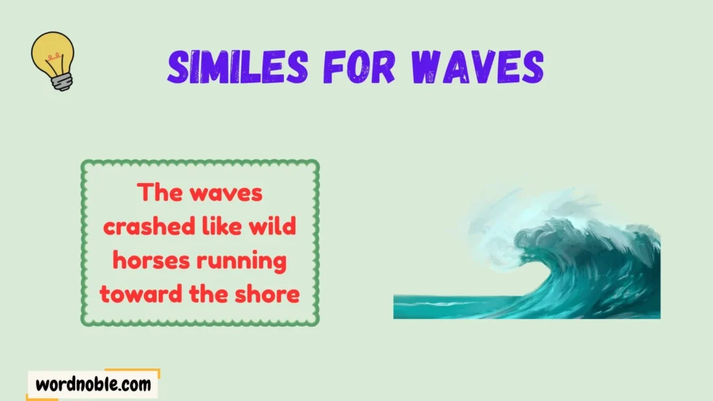 Meaning of Similes for Waves