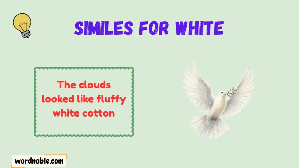 Meaning of Similes for White