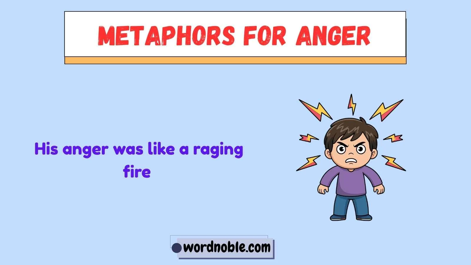 metaphors for anger