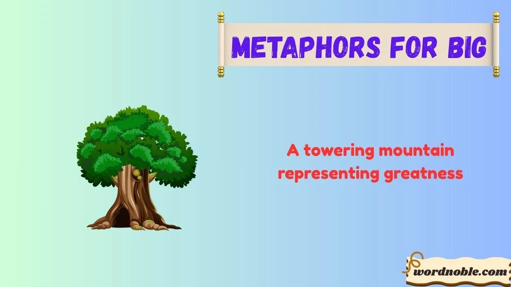 Metaphors For Big in English