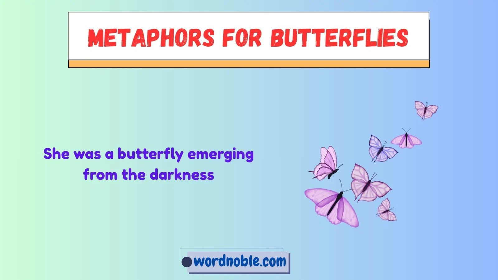 metaphors for butterflies