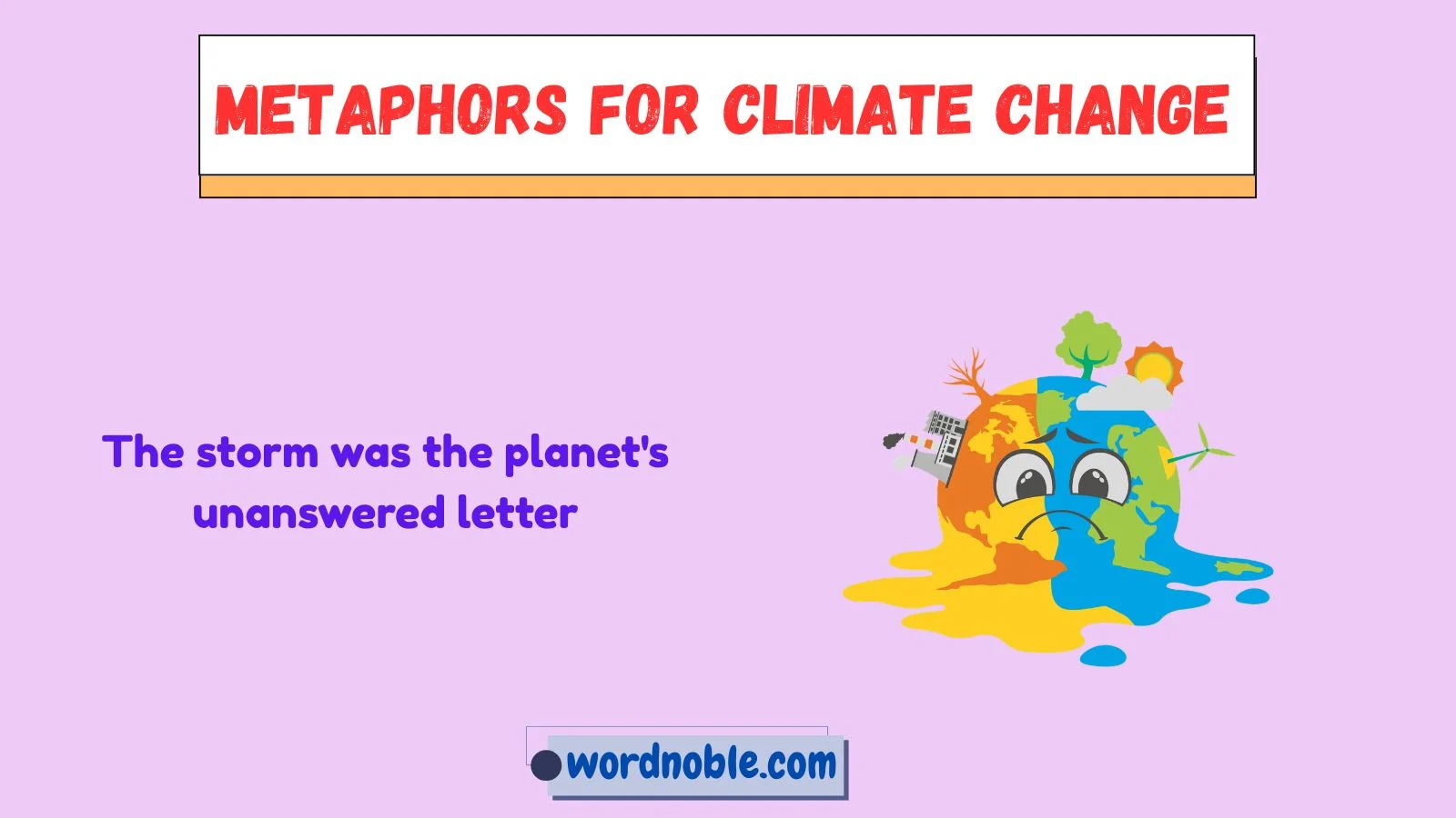 metaphors for climate change