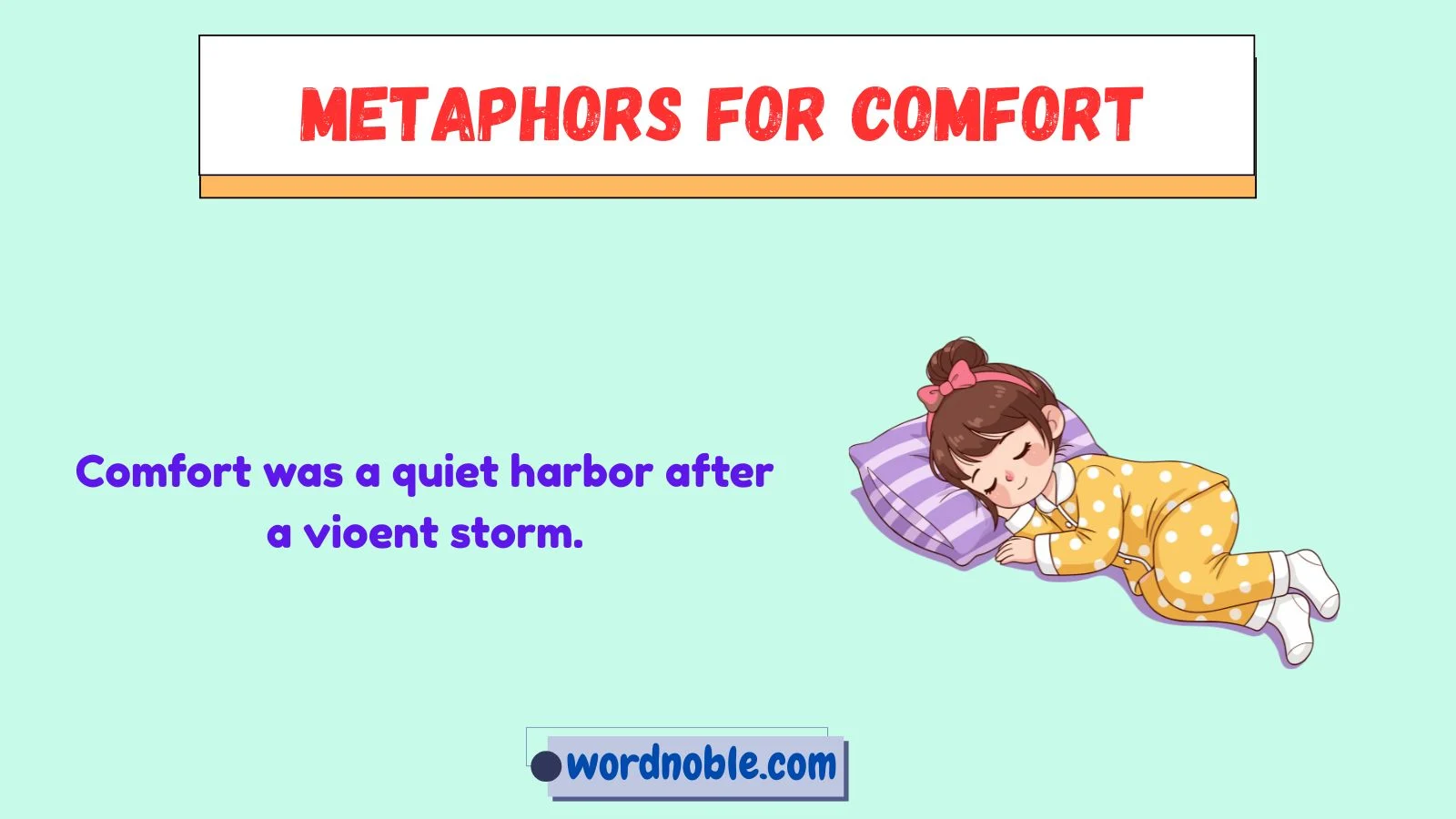 metaphors for comfort