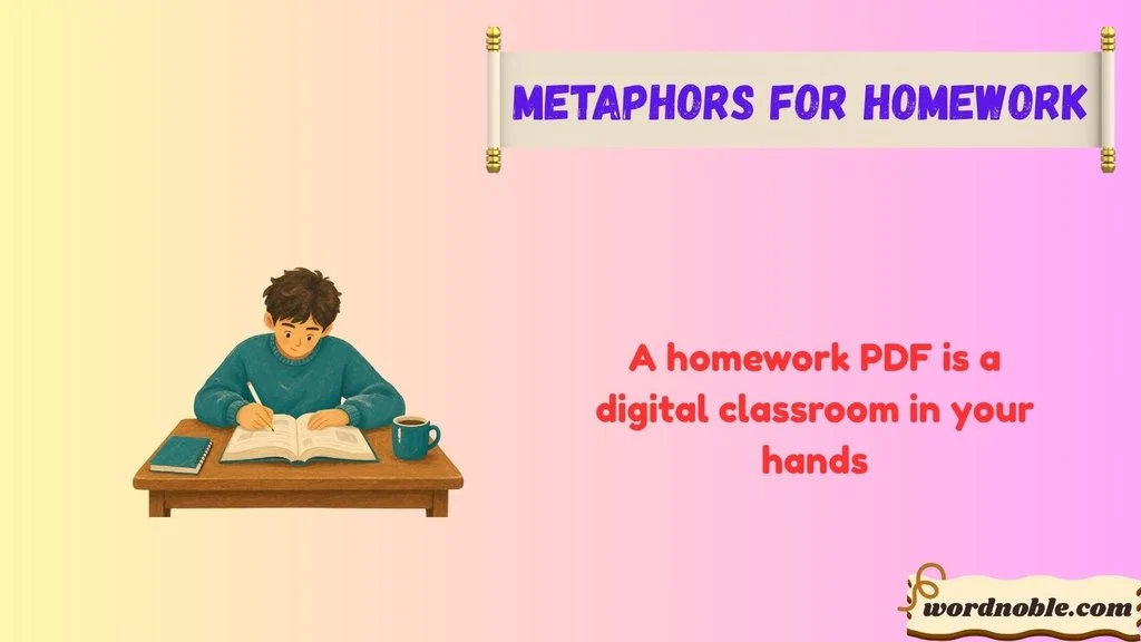 Metaphors For Homework PDF