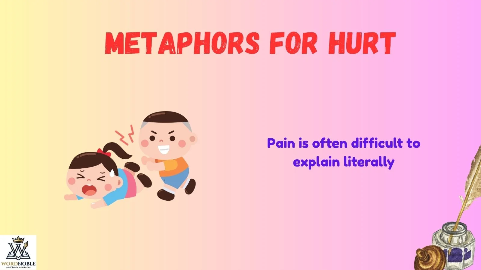 metaphors for hurt