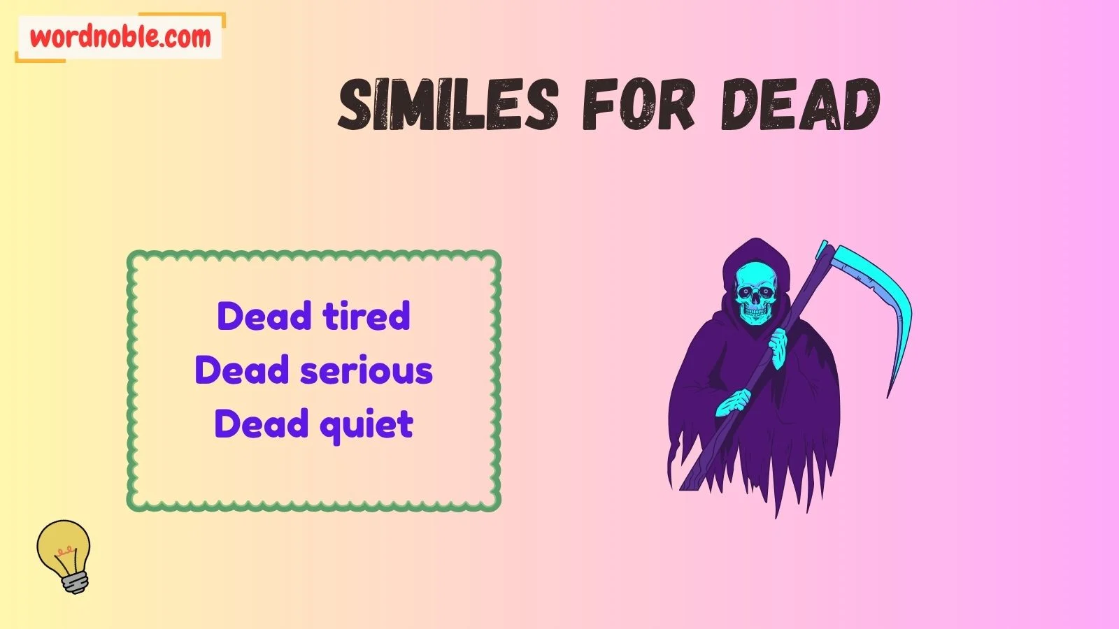 Phrases With The Word Dead
