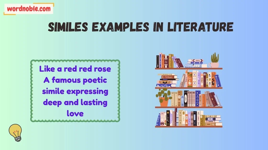 Short Similes Examples in Literature