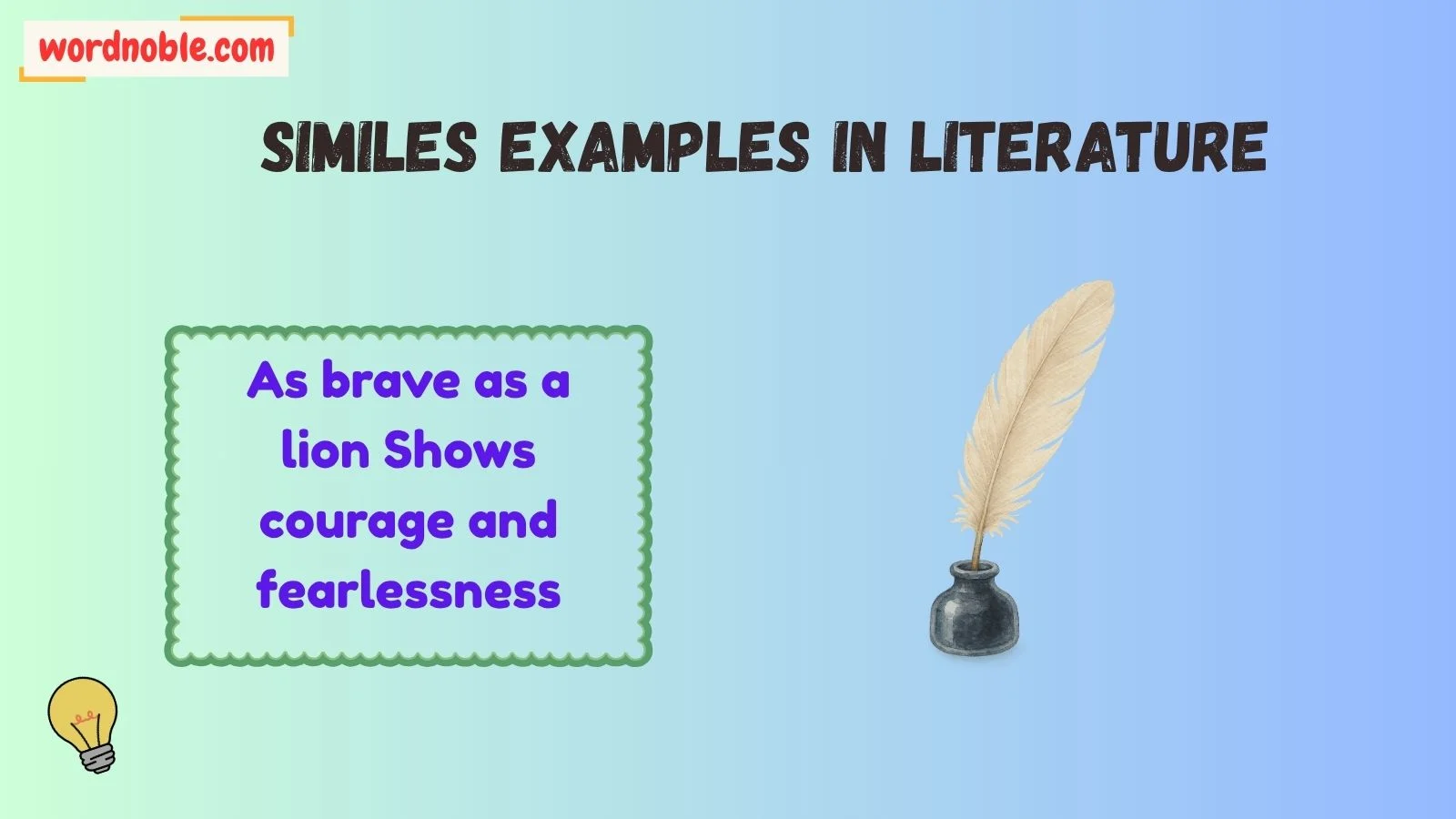Similes Examples in Literature With Meaning