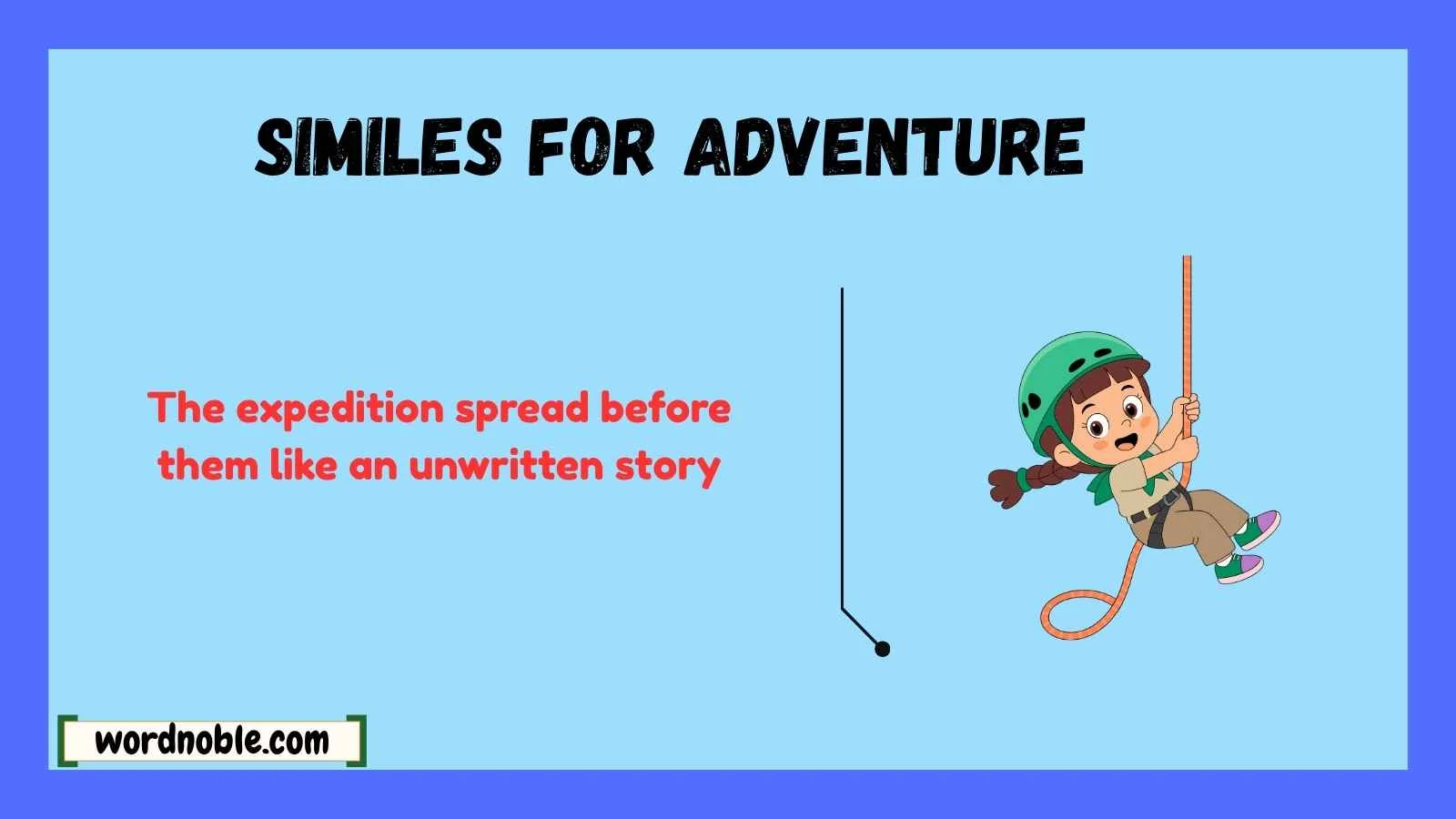 similes for adventure