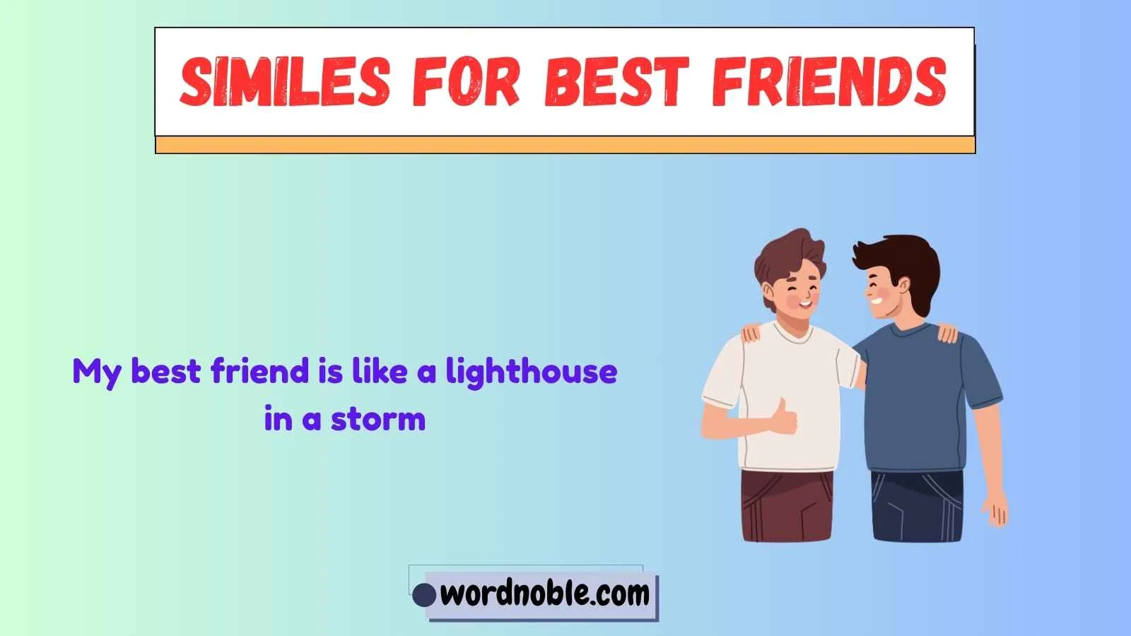 similes for best friends