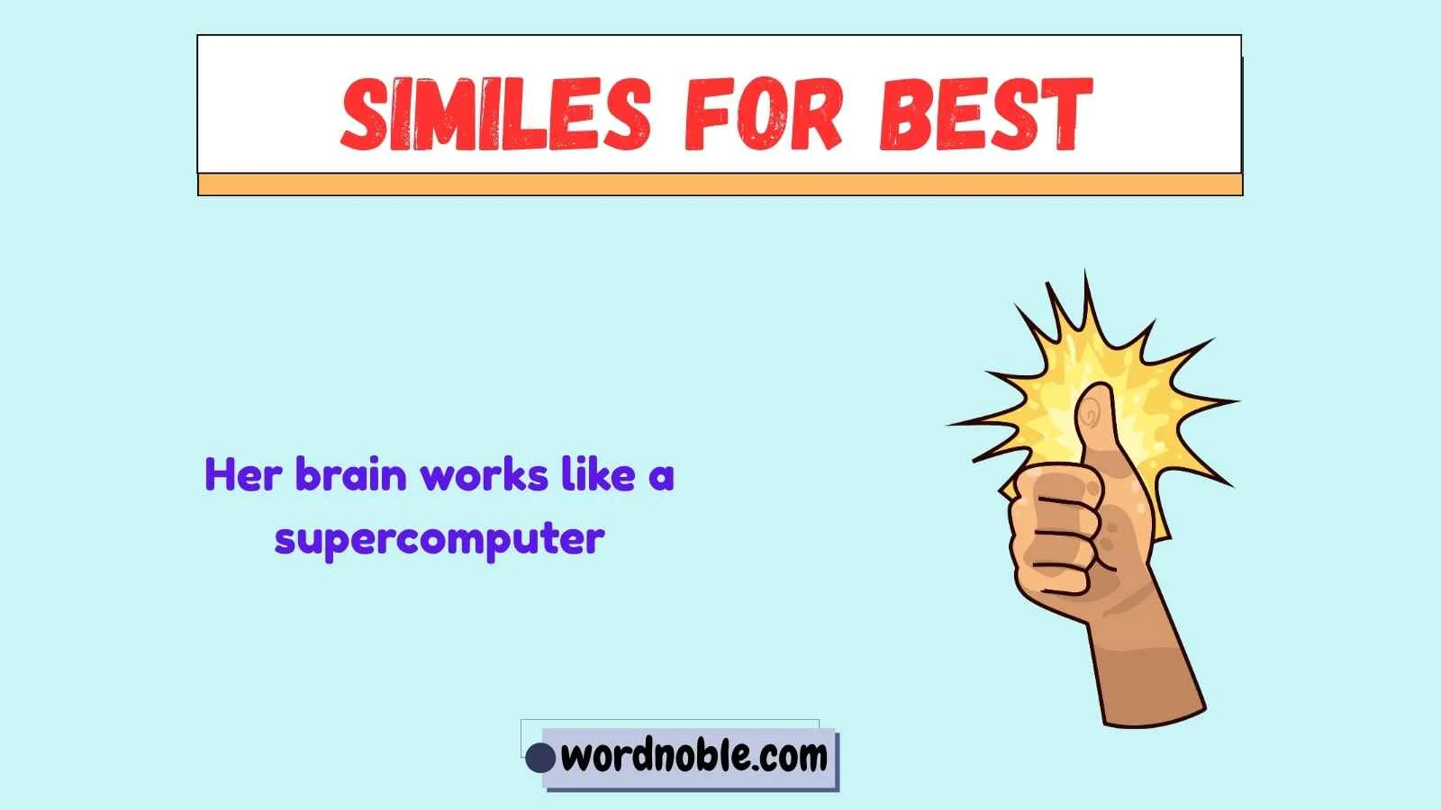 similes for best