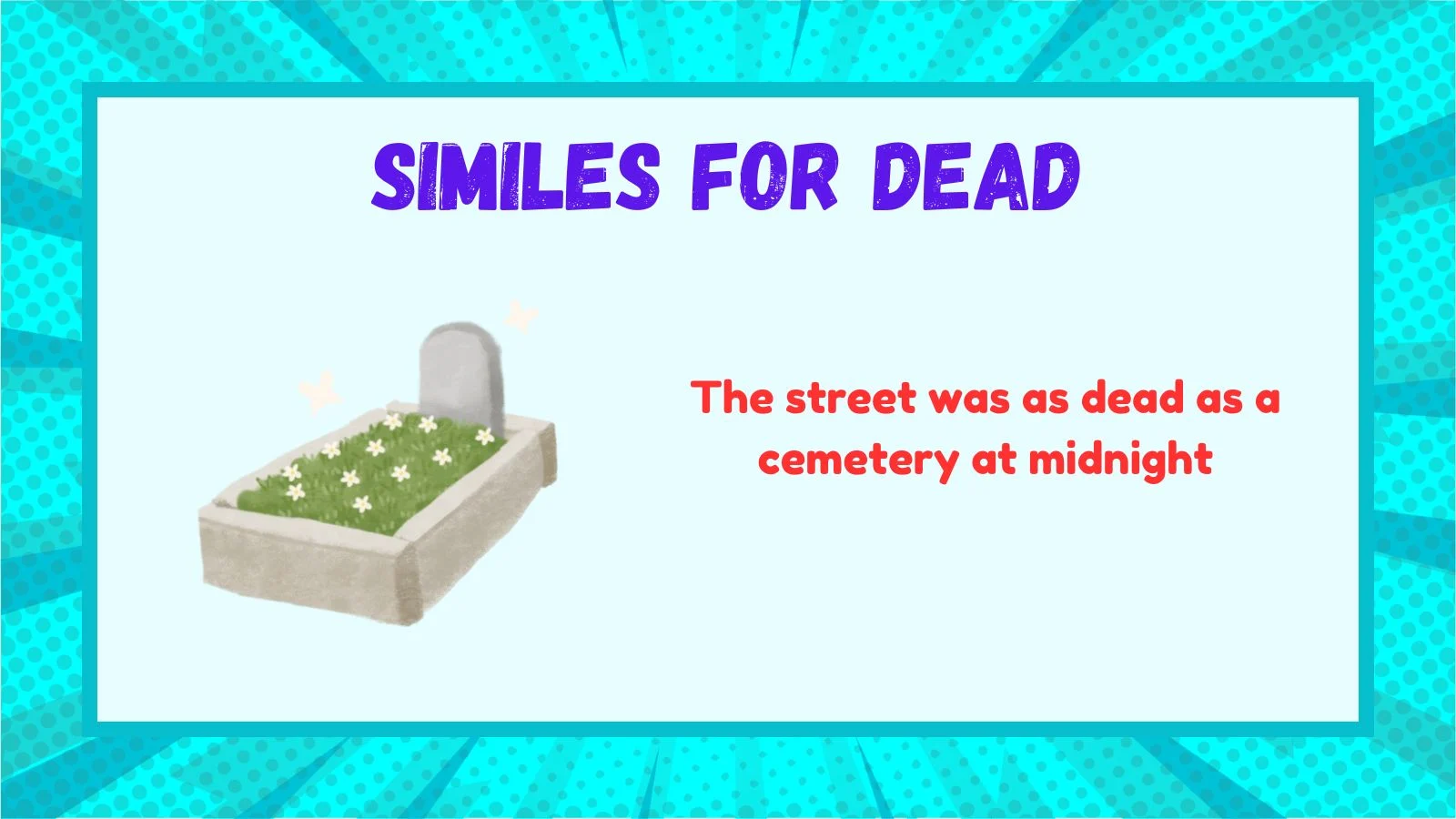 similes for dead