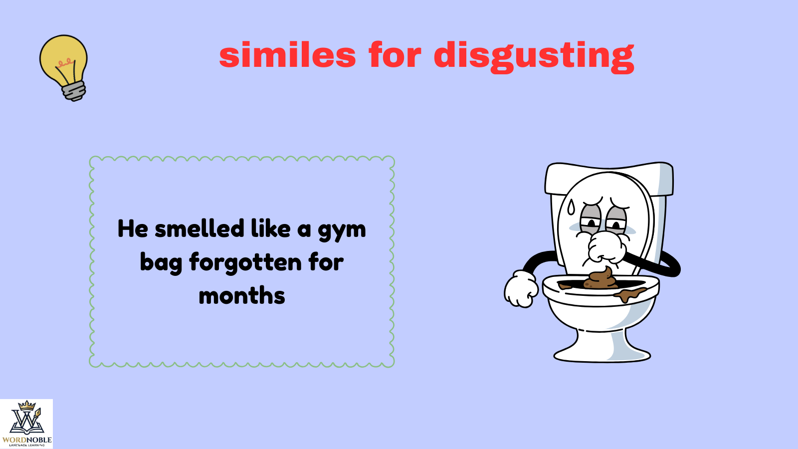similes for disgusting