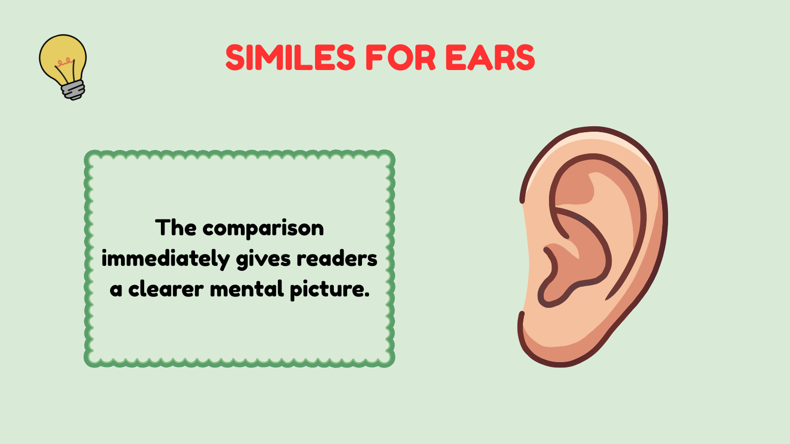 similes for ears
