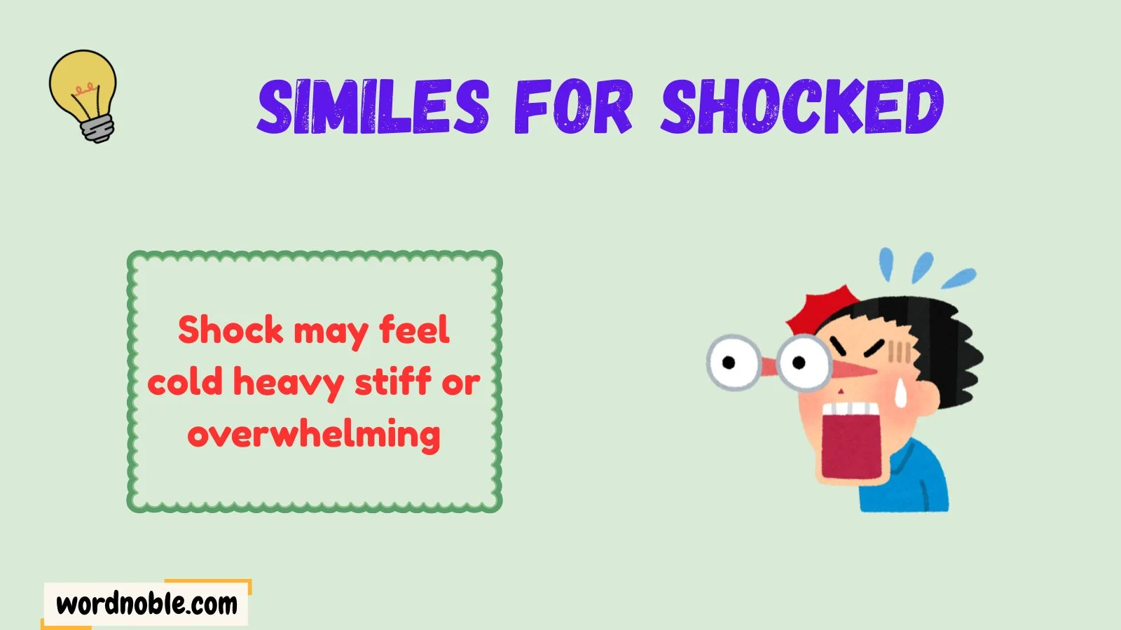 similes for shocked