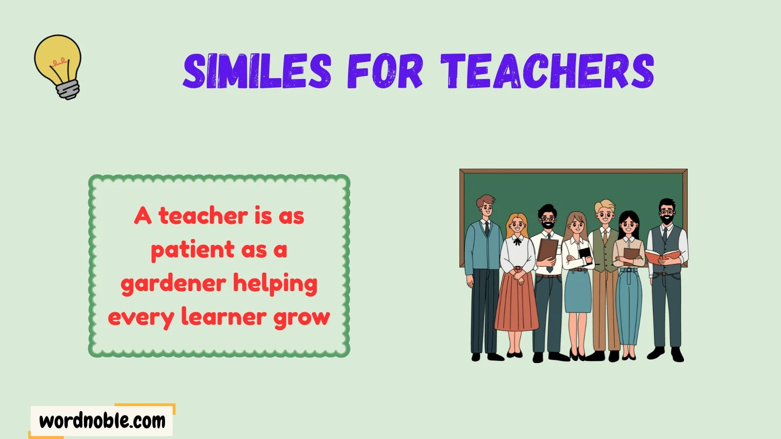 similes for teachers