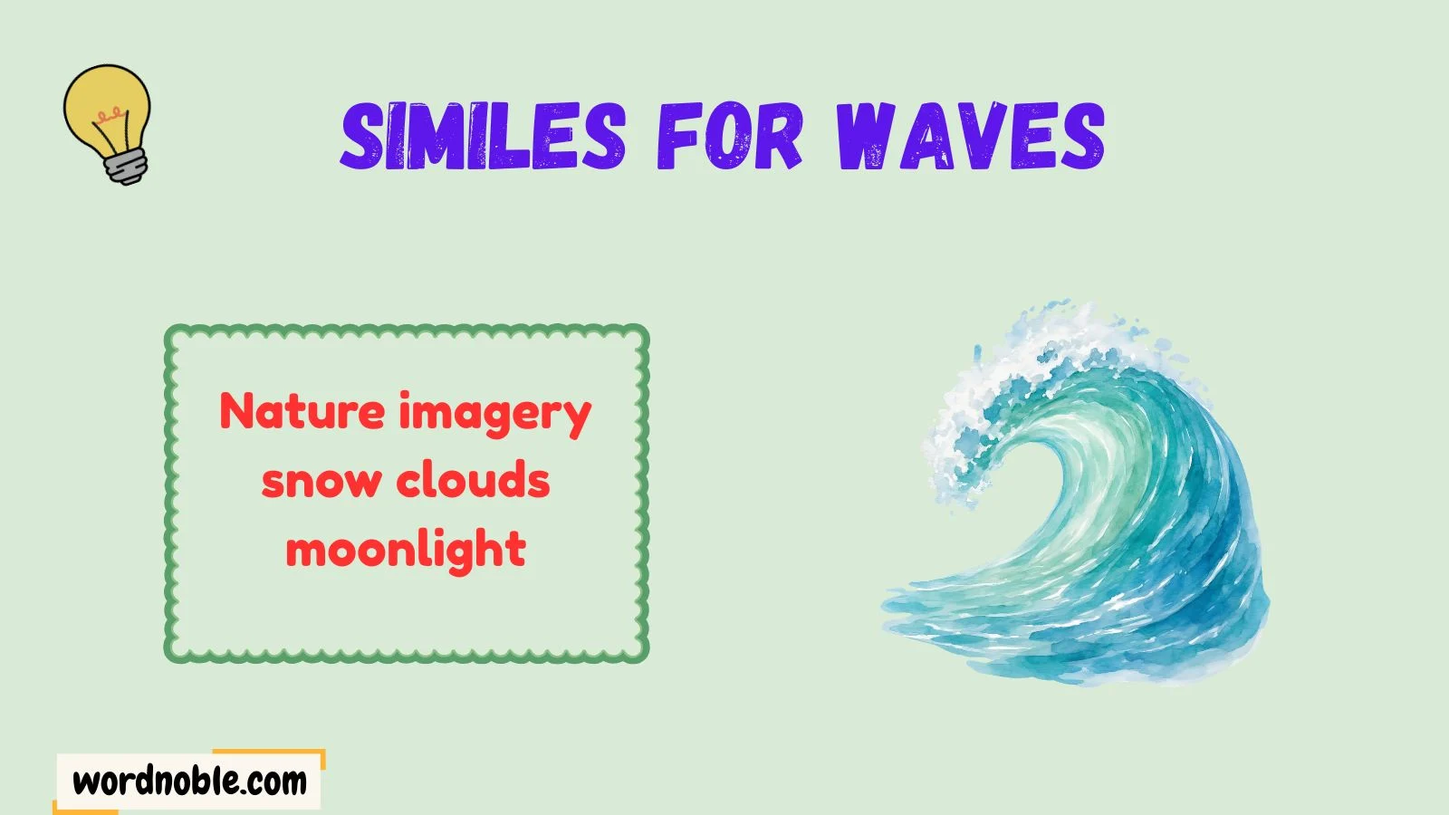 similes for waves