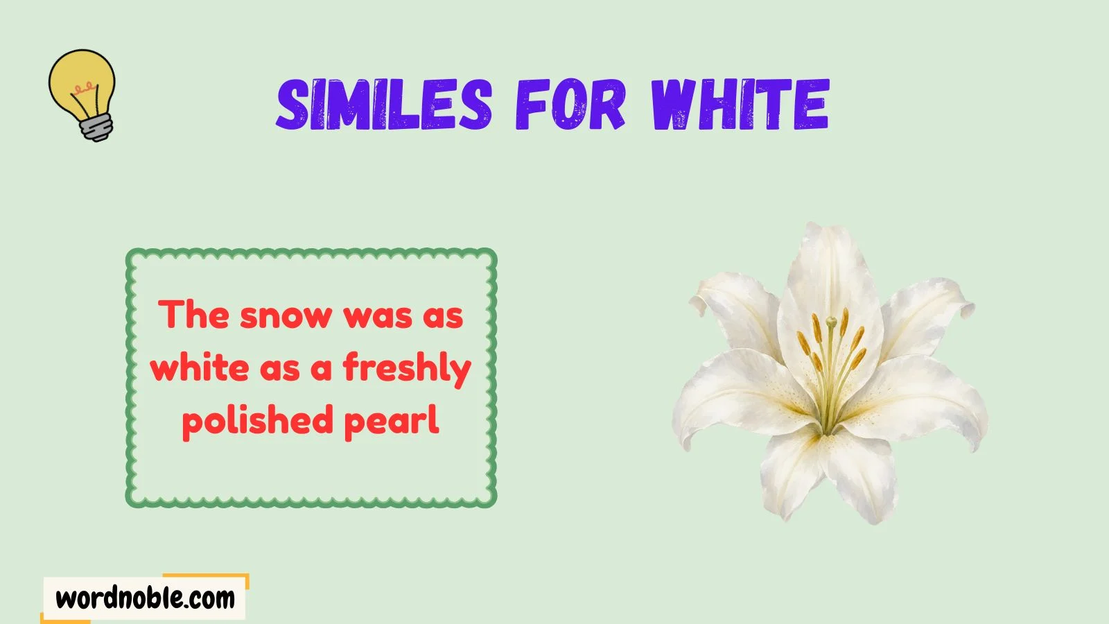 similes for white