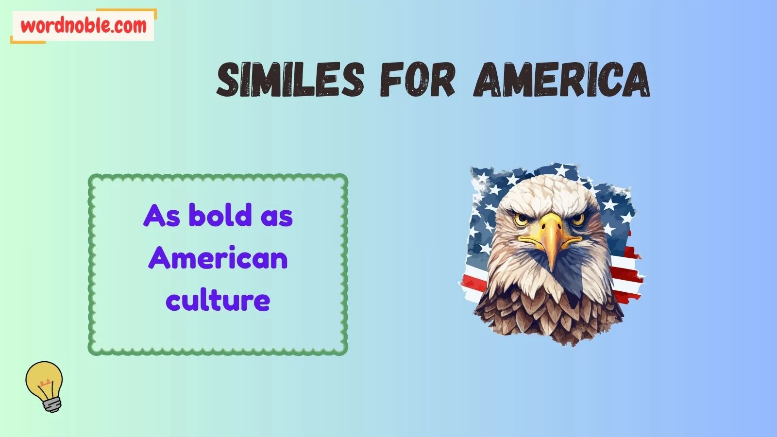Slang Similes For America