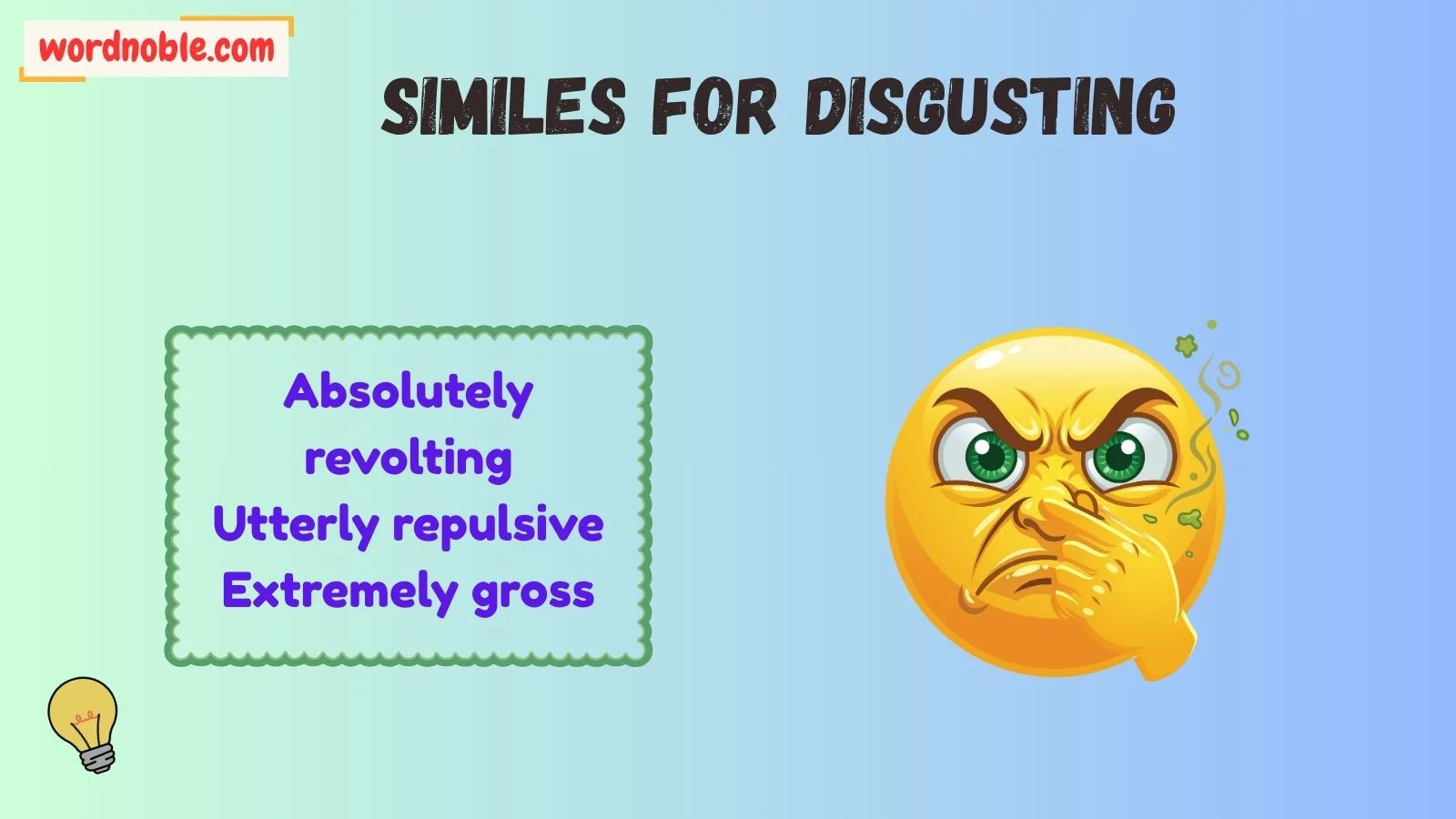 So Disgusting Synonyms