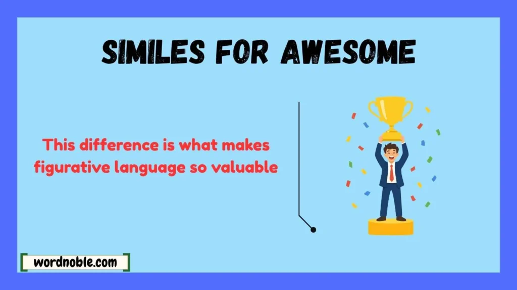 Understanding the Meaning of Similes for Awesome