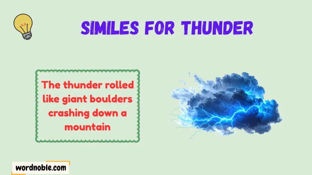Understanding the Meaning of Similes for Thunder
