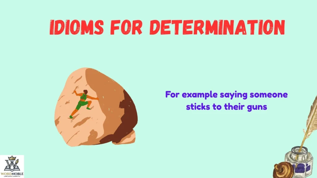 What Are Idioms for Determination?