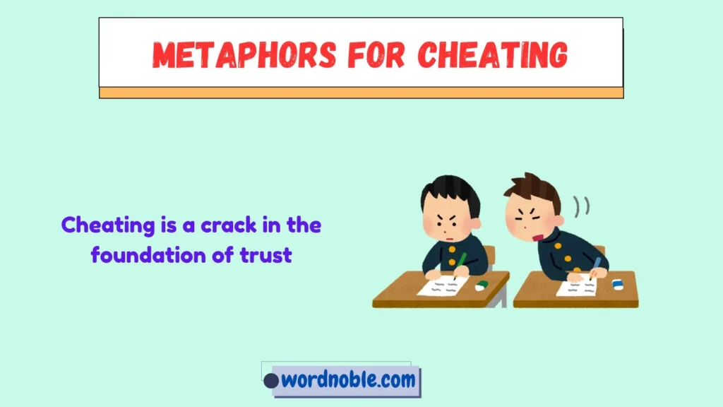 What Are Metaphors for Cheating?