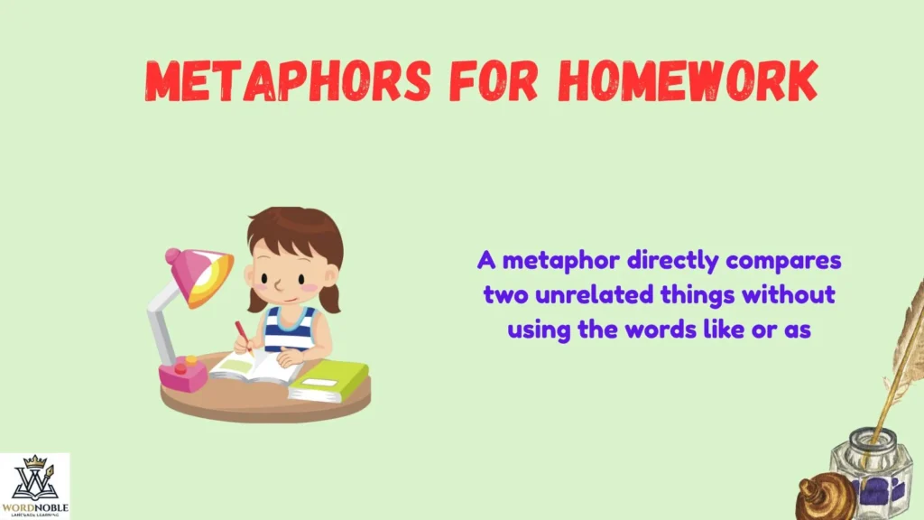 What Are Metaphors for Homework?