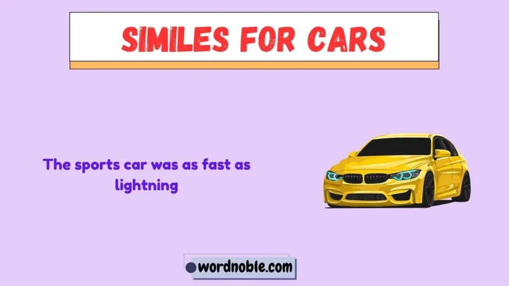 What Are Similes for Cars? Meaning and Deep Explanation