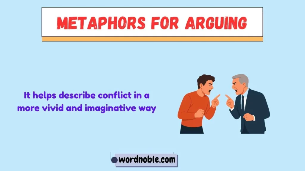 What is a metaphor For Arguing?