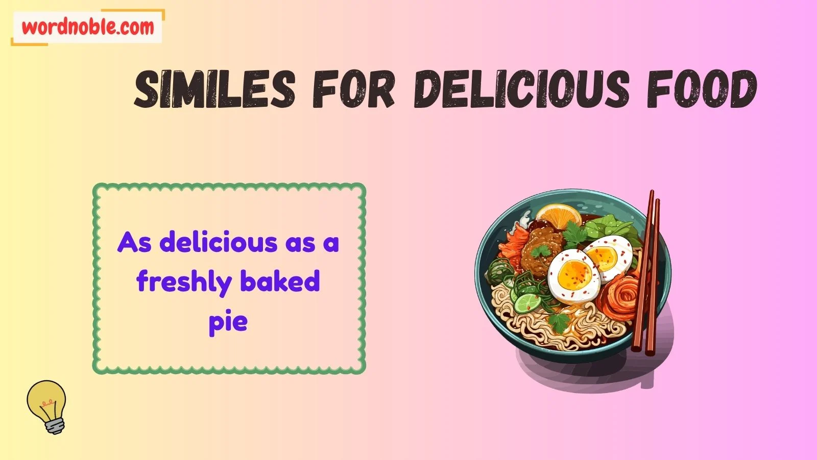 What Is A Simile For Delicious?