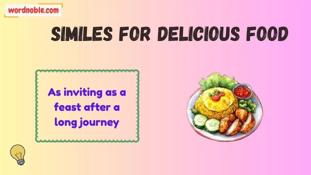 What Is A Simile For Food?