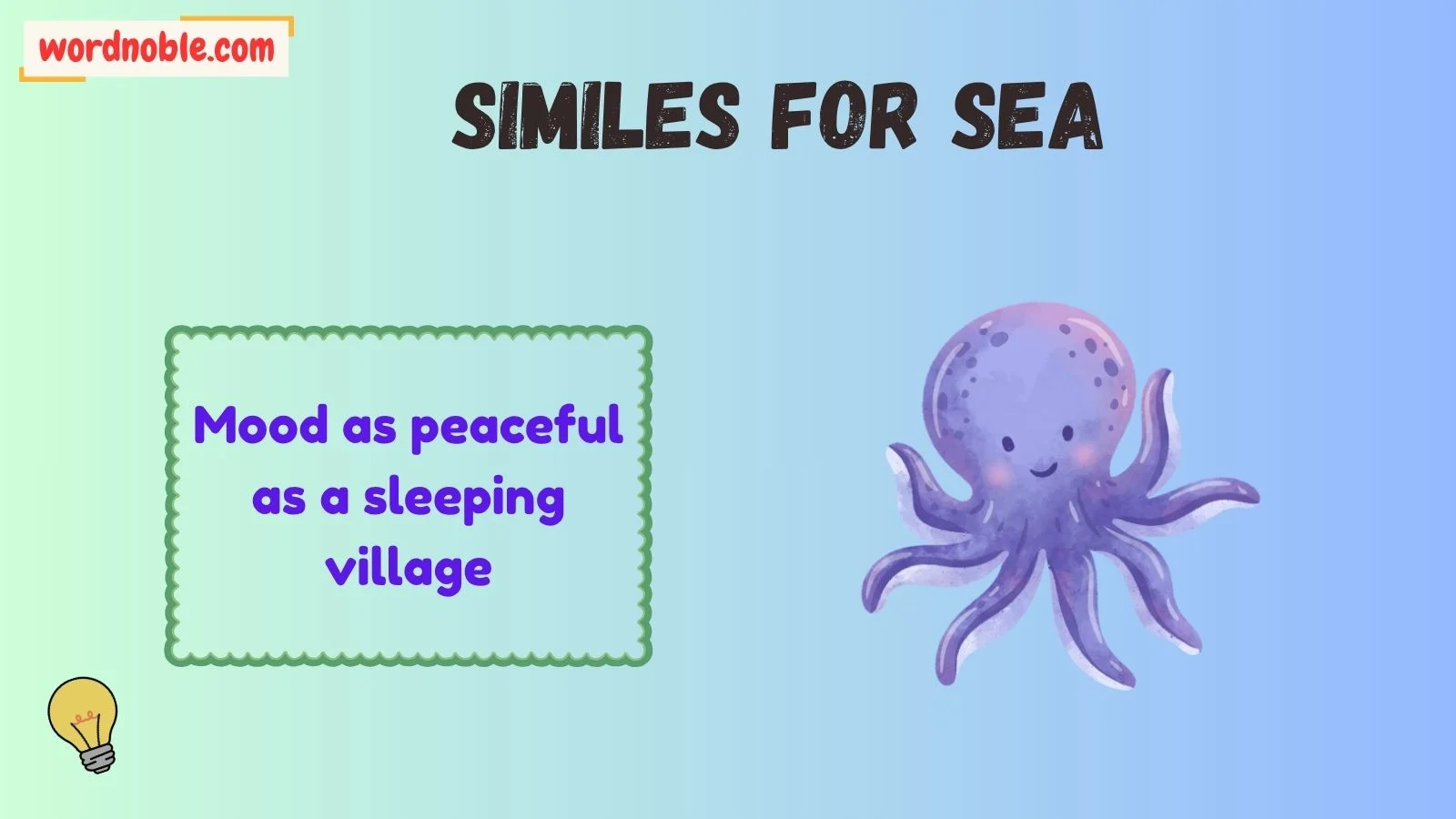 How Similes for Sea Work