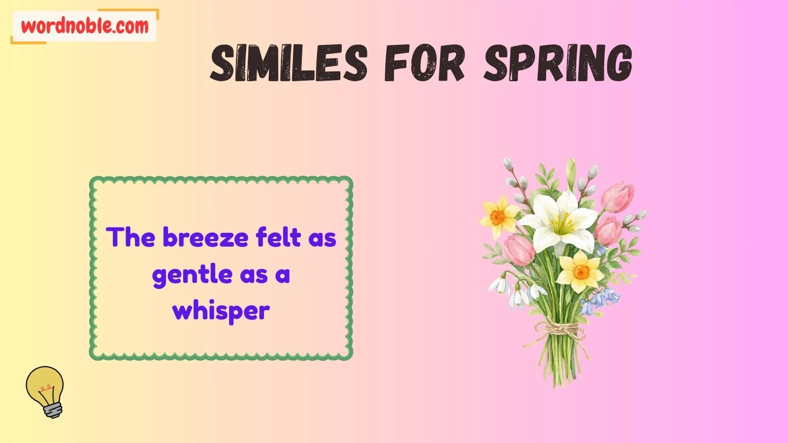 How Similes Make Spring More Vivid