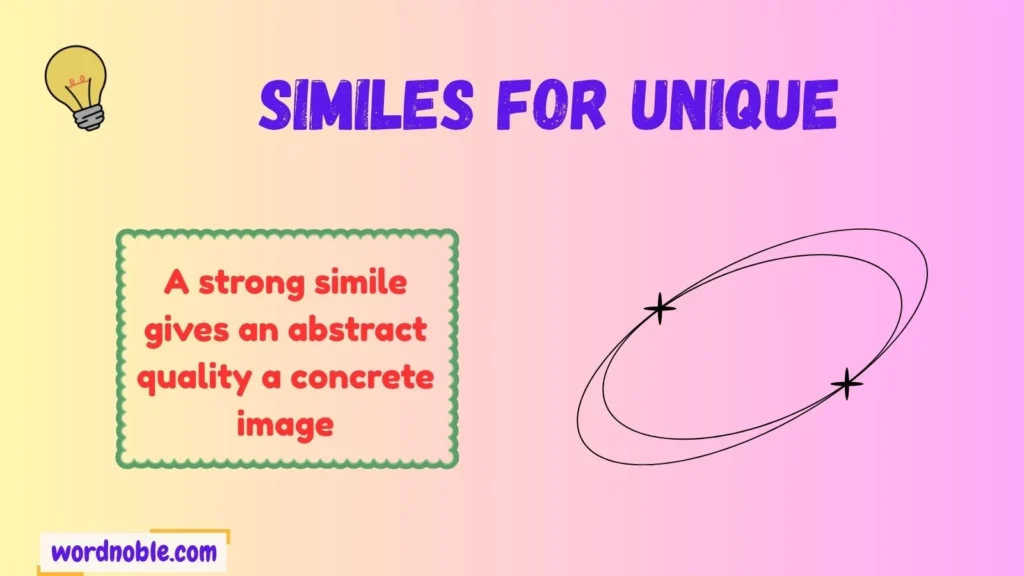 How Similes Make Uniqueness More Vivid
