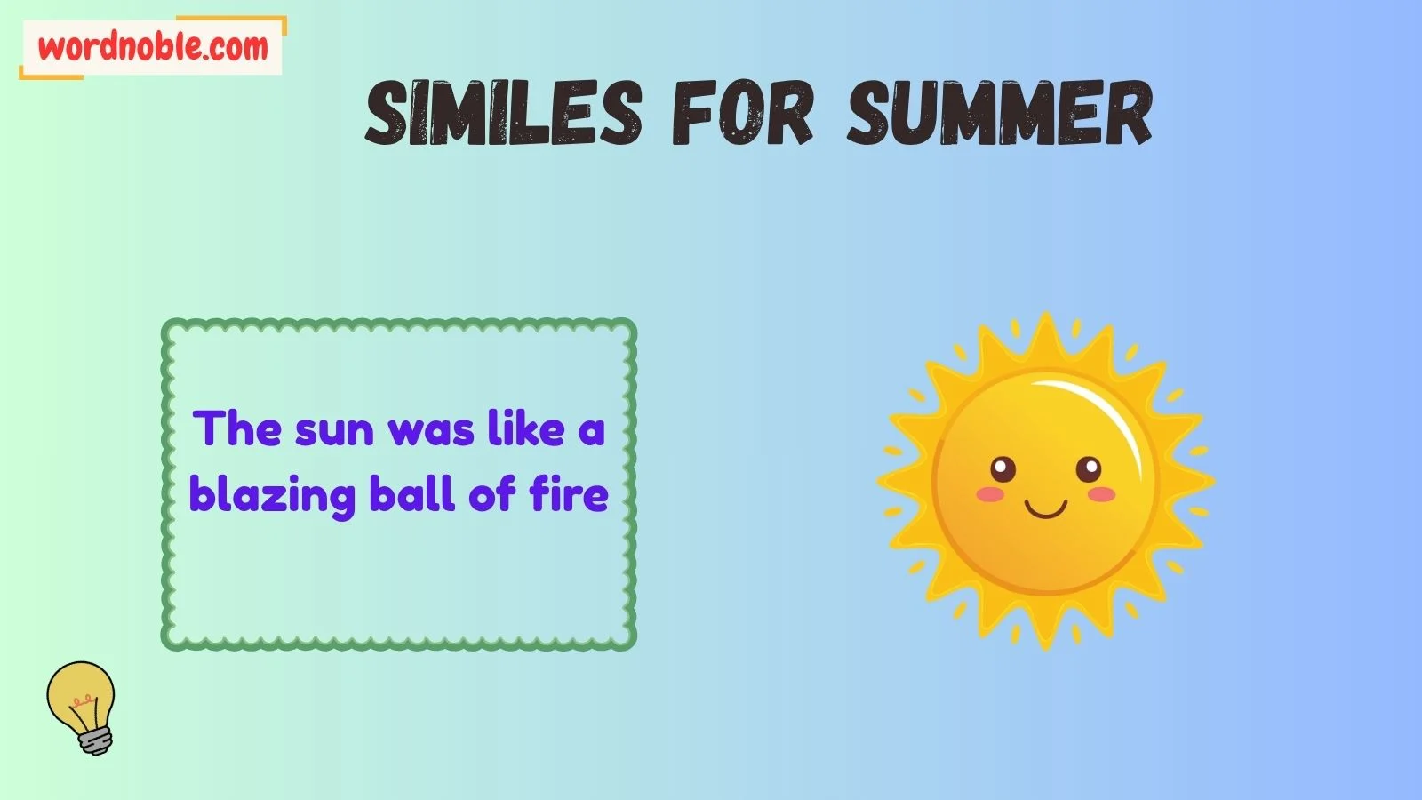 How Summer Similes Work