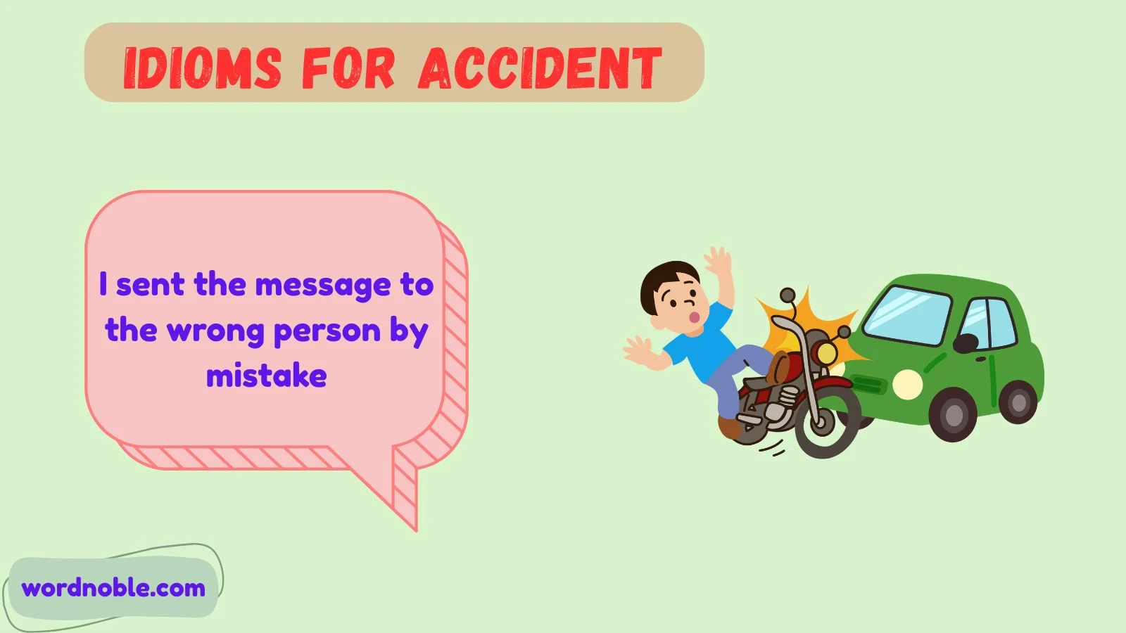 idioms for accident